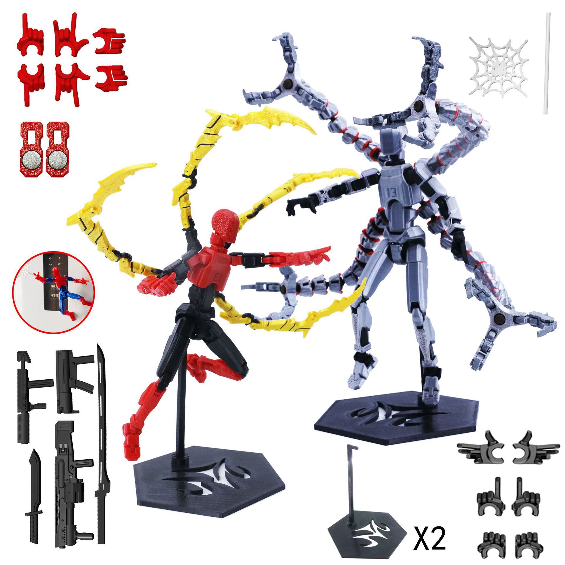 3D Printing Action Figure - 3d impresso robô modelo brinquedo articulações