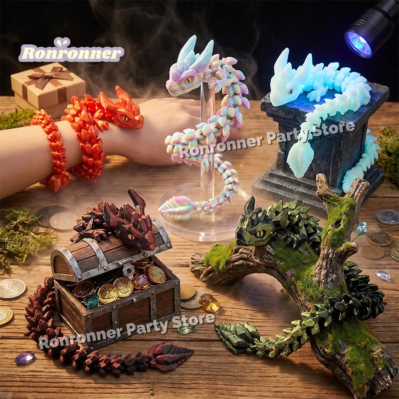 3D Printing Action Figure - Figura de Ação de Dragão Luminosa