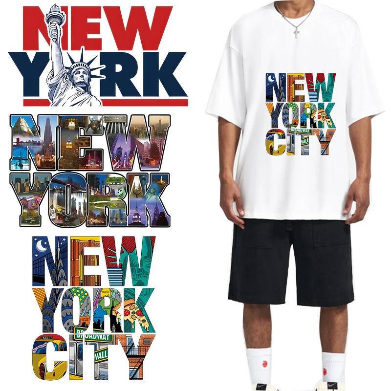 3D Printing York - Unisex New York Letters Vinyl Heat