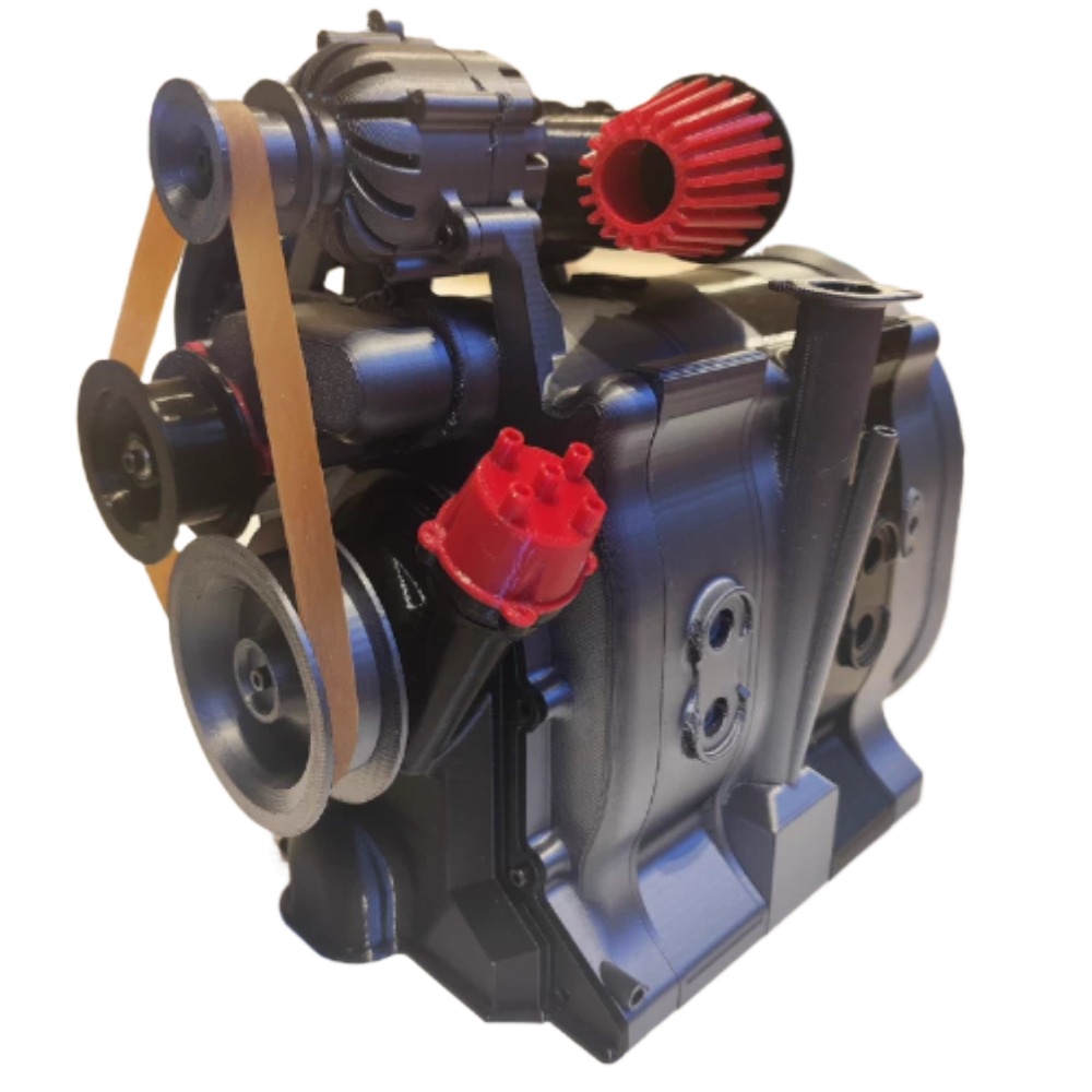 3D Printing Operator - Modelo de motor em miniatura de