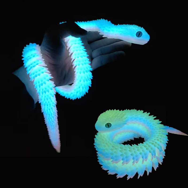 3D Printing Action Figure - 30/60/80cm 3d impresso cobra luminosa móvel
