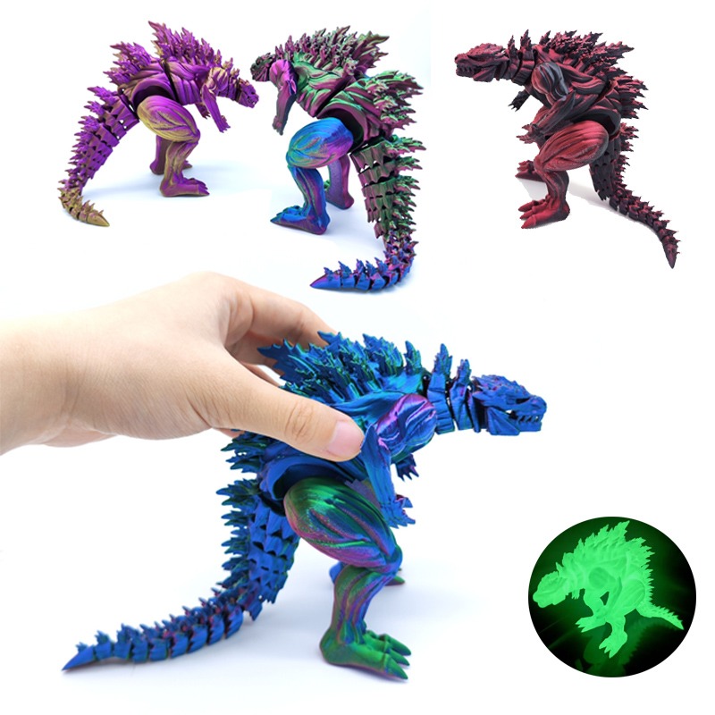 3D Printing Action Figure - Boneco de Ação Dinossauro Musculoso Impresso