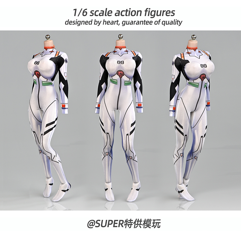 3D Printing Action Figure - 1/6 branco aranha menina macacão impressão