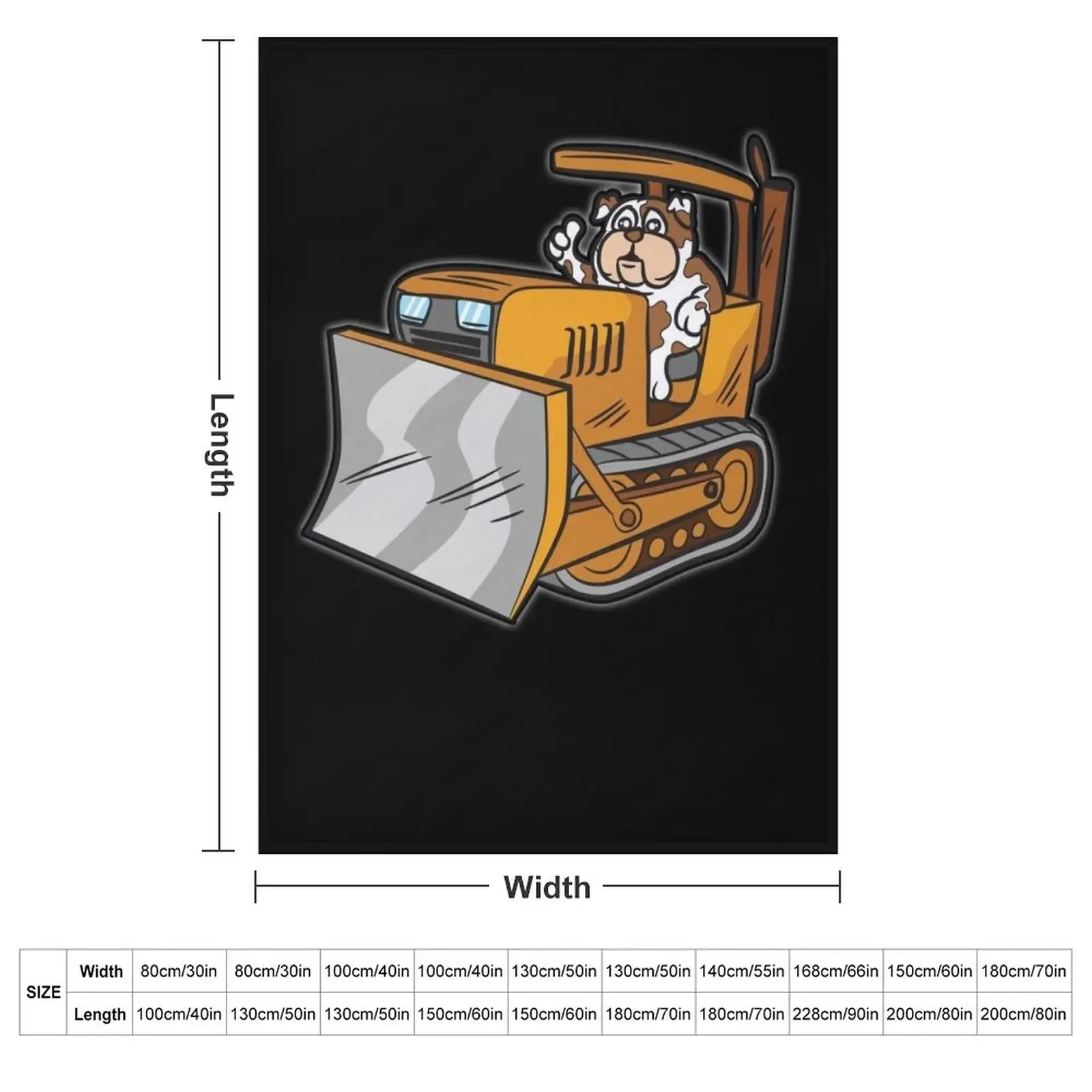 BULDOGG BULLDOZER Cobertor de  - 3D Printing Operator avaliação e preço
