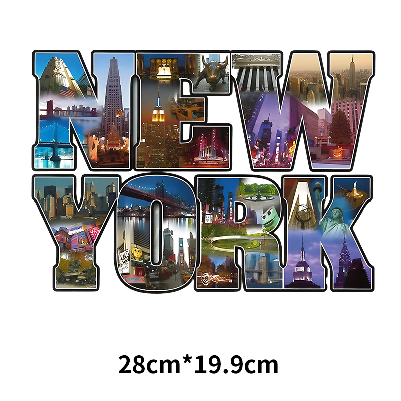 Unisex New York Letters Vinyl  - 3D Printing York avaliação e preço
