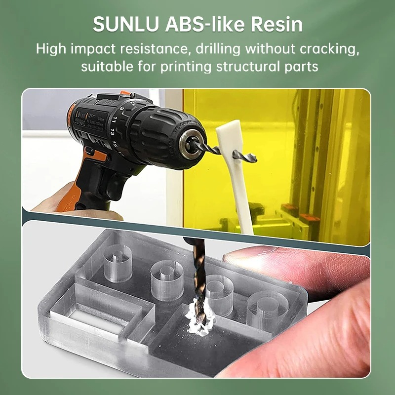 Sunlu 3kg abs-como/padrão/resi - 3D Printing Uv Resin avaliação e preço