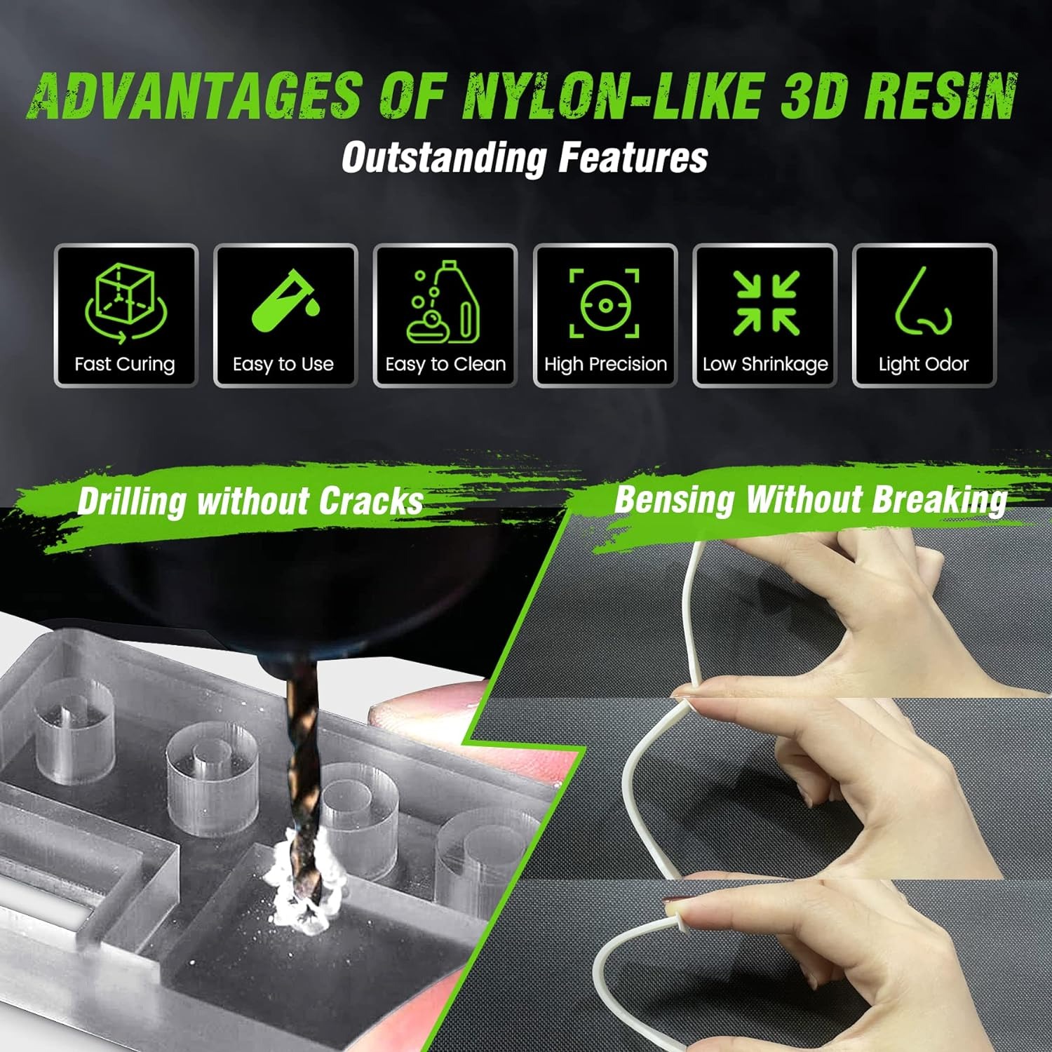 Sunlu 3kg abs-como/padrão/resi - 3D Printing Uv Resin avaliação e preço