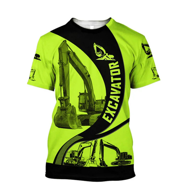 Excavator 3D Print T-shirt For - 3D Printing Nerd avaliação e preço